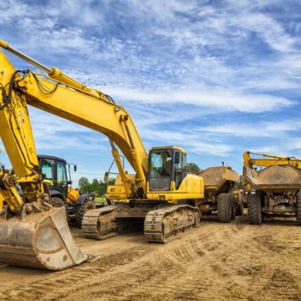 heavy construction machines needed for infrastructure buildout