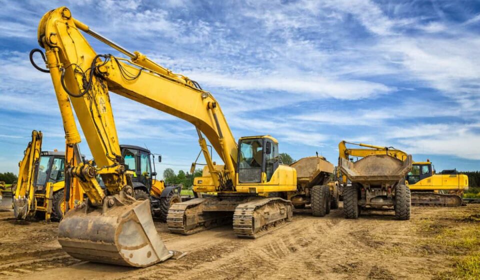 heavy construction machines needed for infrastructure buildout