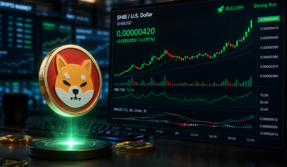 Shiba Inu tops $0.0000042 as exchange outflows and bullish derivatives boost sentiment