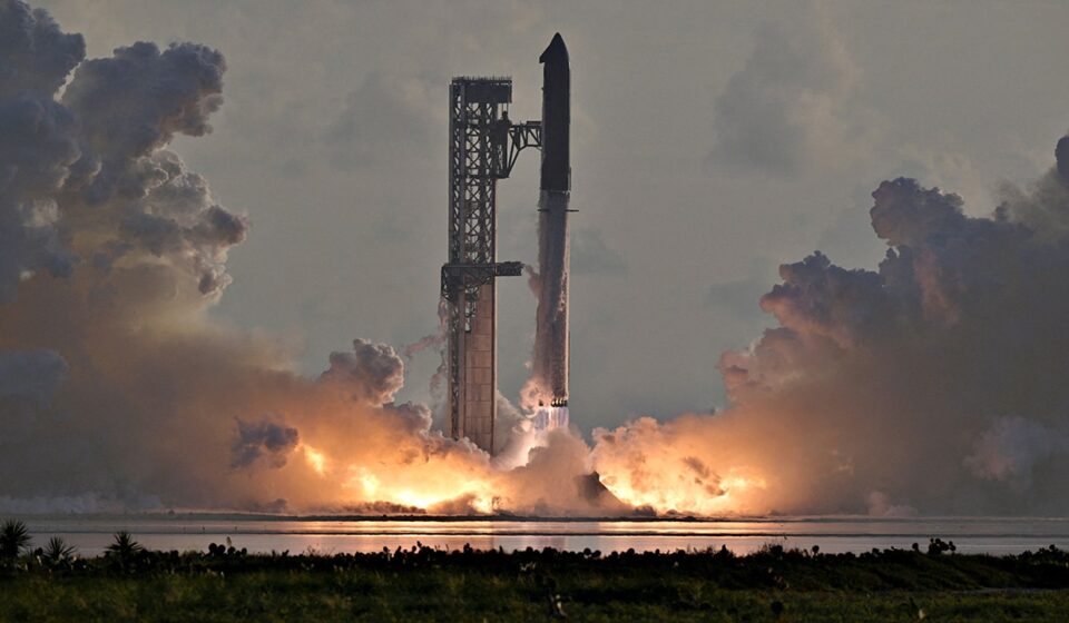 SpaceX Starship launches on first orbital test flight with Starlink