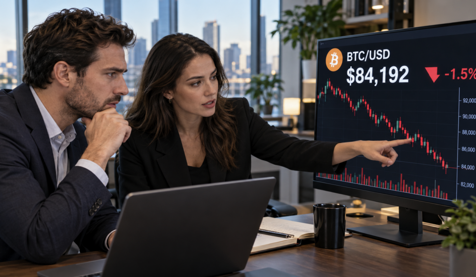 Bitcoin slips below $84,000 ahead of FOMC minutes