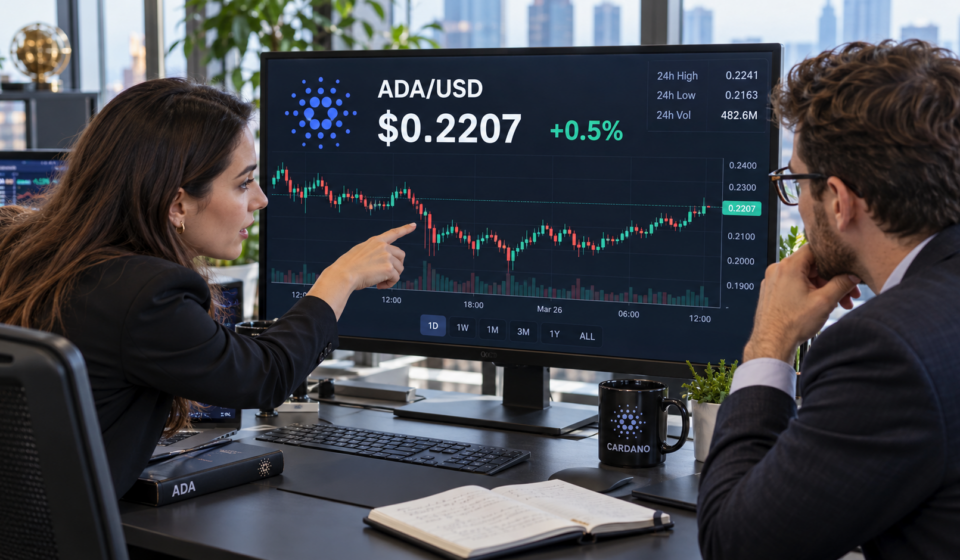 Cardano holds above $0.22 as falling OI signals risk of further losses